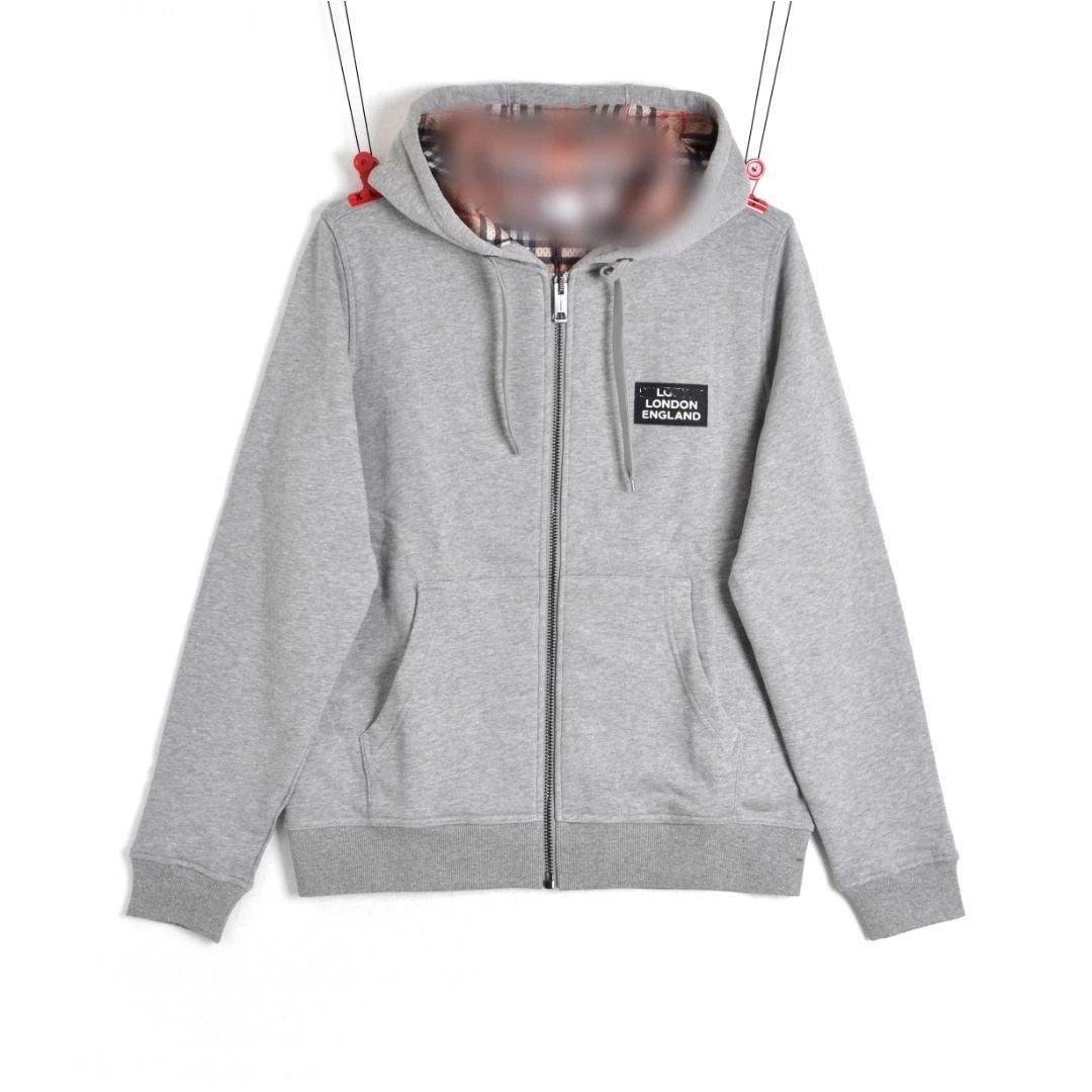 Burberry Hove Check Embroidered Logo Zip Hoodie Litbuy hoodie find product image
