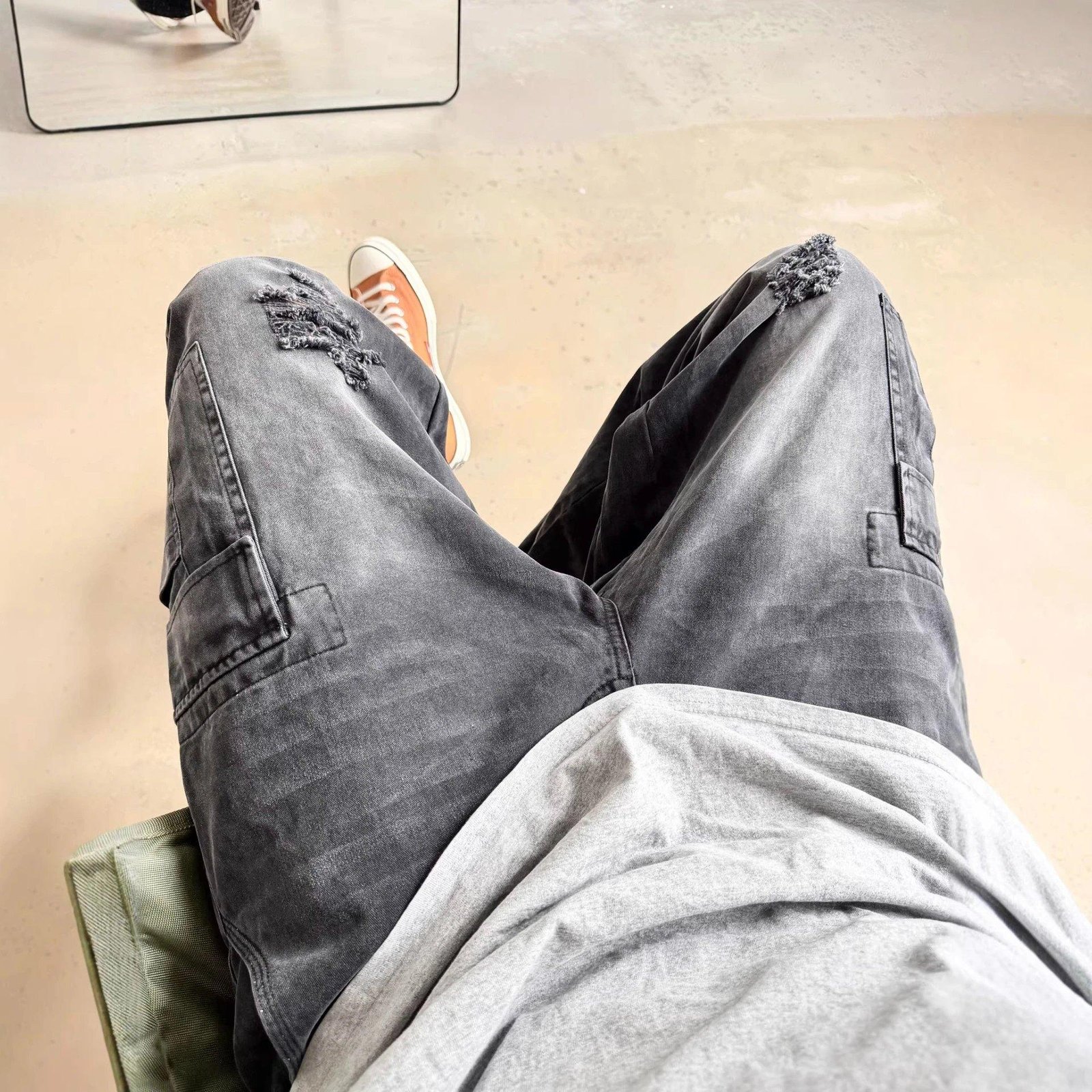 Joyieulyn Distressed Cargo Pants Litbuy pants find product image